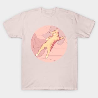 Cute sleeping pastel cat T-Shirt